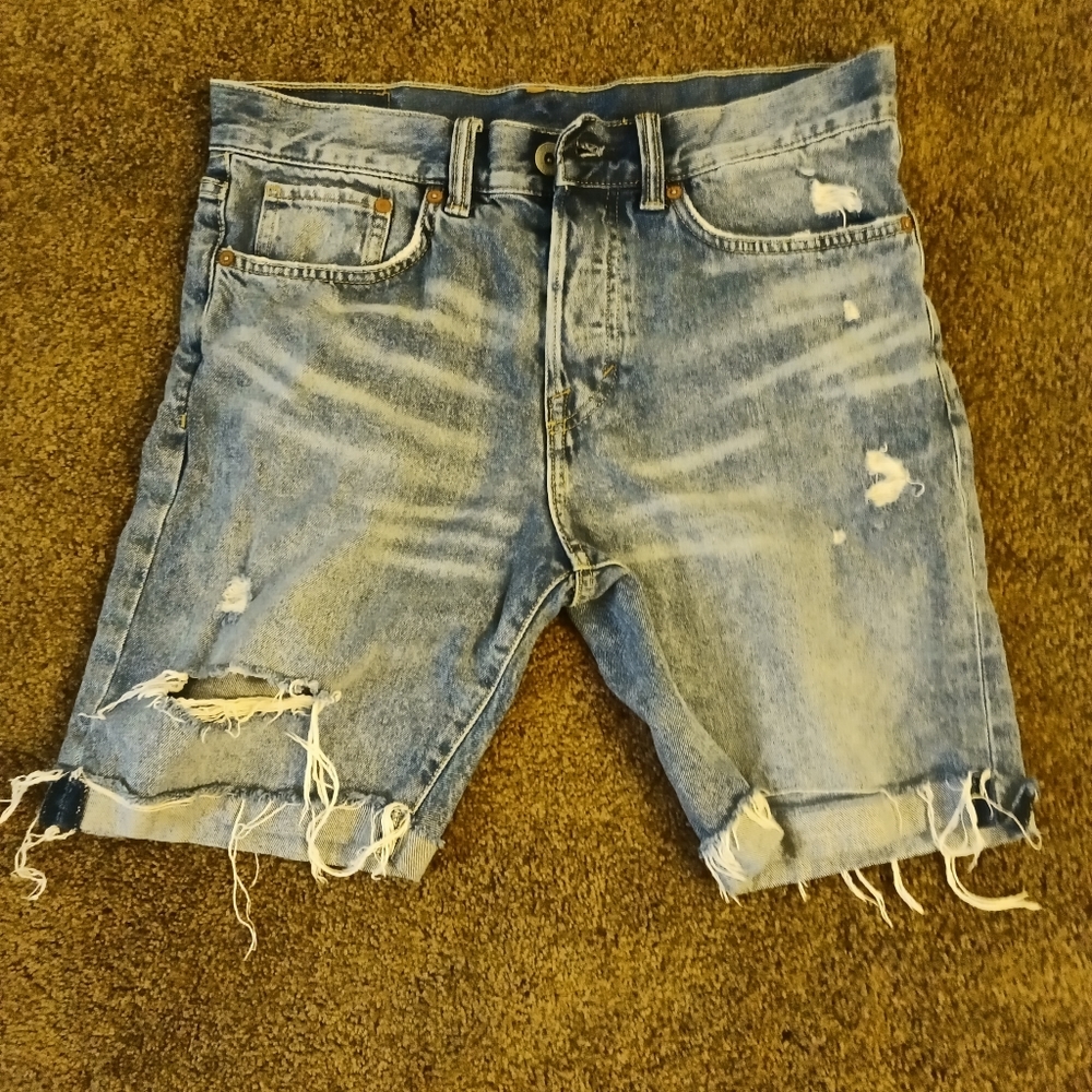 H&M, waist size 30 straight fit, denim blue